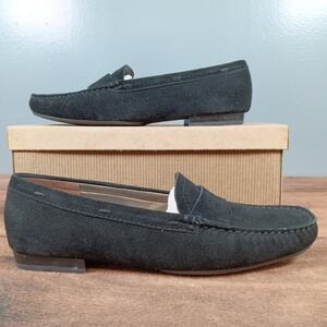 UNISA Black Suede Loafer Shoes Women Size 7.5